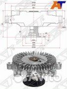 Вискомуфта hyundai H-1 01/H-100 04