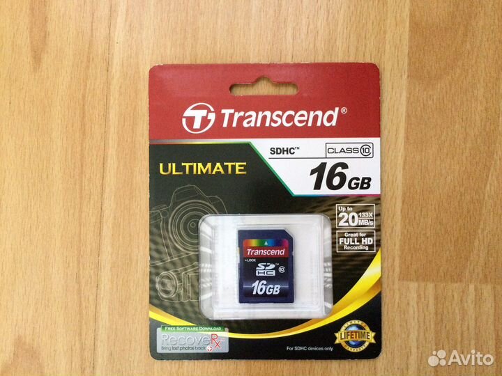 Карта памяти Transend sdhc 16Gb Class 10