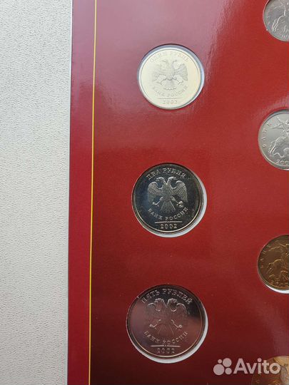 Годовой набор монет 2002 ммд
