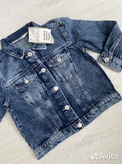 Джинсовая куртка для девочки h&m 98, 110 р-р