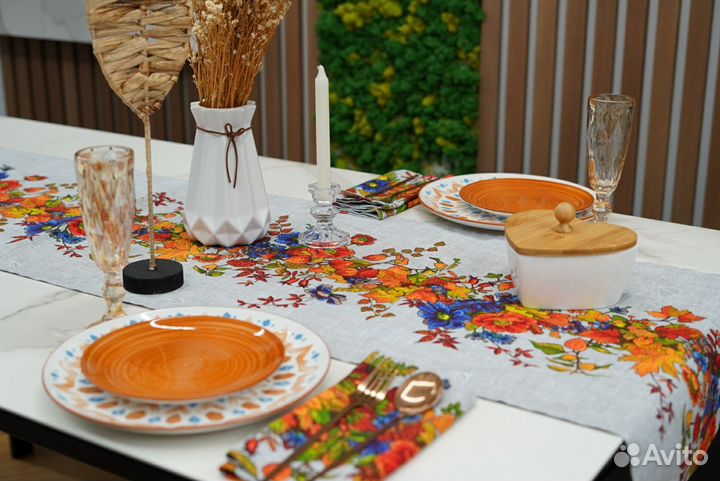 Дорожка скатерть раннер и салфетки