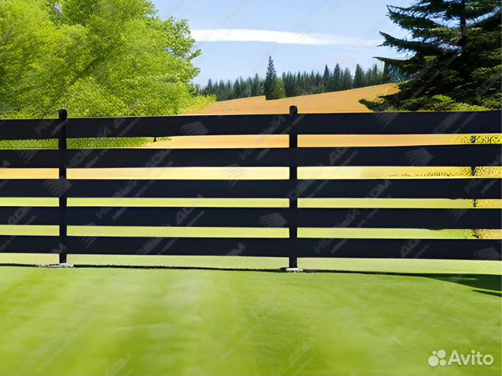 Забор Ранчо горизонтальный
