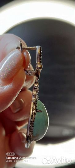 Серьги с бирюзой