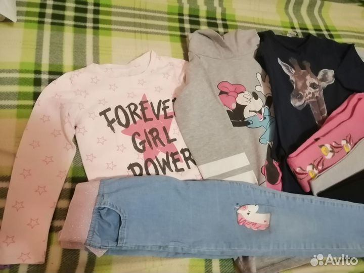 Пакет вещей на девочку размер 116