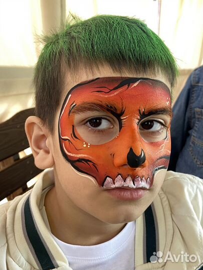 Грим на Хеллоуин вечеринка Аквагрим анапа