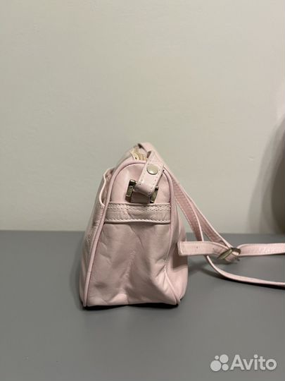 Винтажная сумка багет из нат. кожи Amanda Smith