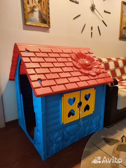 Игрушка Детский игровой домик палатка пластиков