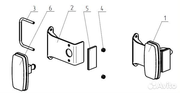 Фонарь габаритный прицепа мзса 81771А; 1В; 1С; 1D