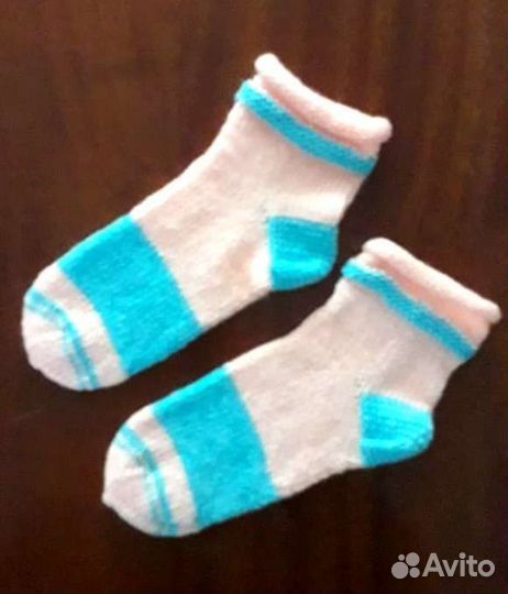 Вязанные шерстяные носки, гольфы ручной работы