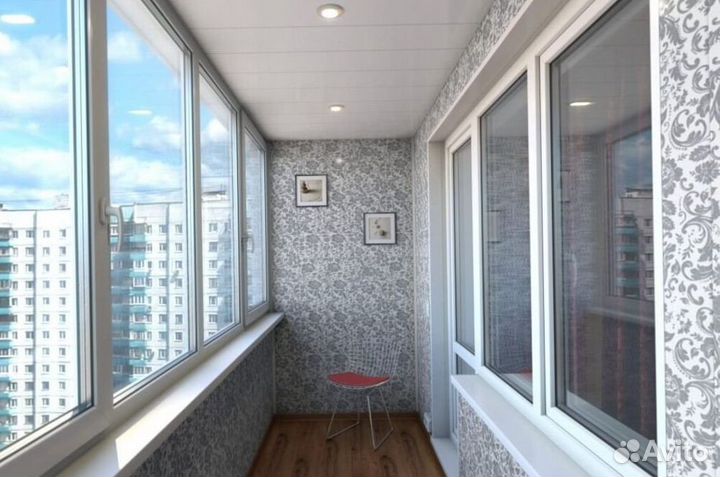 Остекление балконов и лоджий в рассрочку B3593