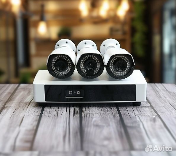 Комплект видеонаблюдения со звуком