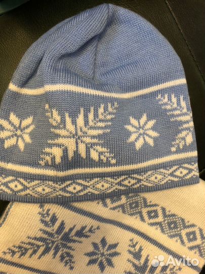 Шапка, шарф, варежки из шерсти, Gulliver