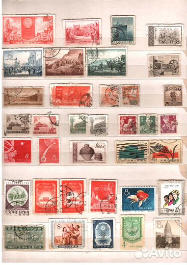 Почтовые марки разных стран 1900-1980 г.г