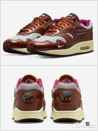 Кроссовки Nike Air Max 1 Patta Dark Russet 9.5 us