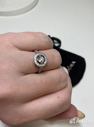 Pandora кольцо серебряное. Новое