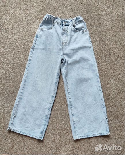 Джинсы трубы для девочки