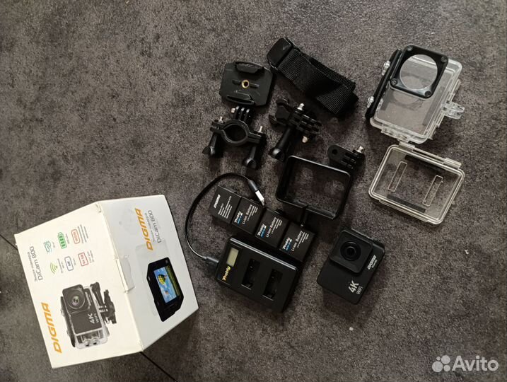 Экшн камера 4k Digma DiCam 800