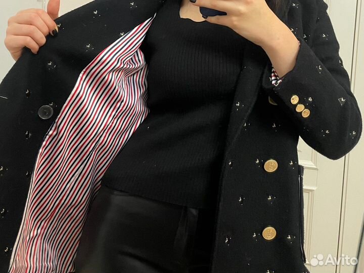Пальто черное