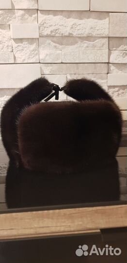 Норковая шапка мужская ушанка