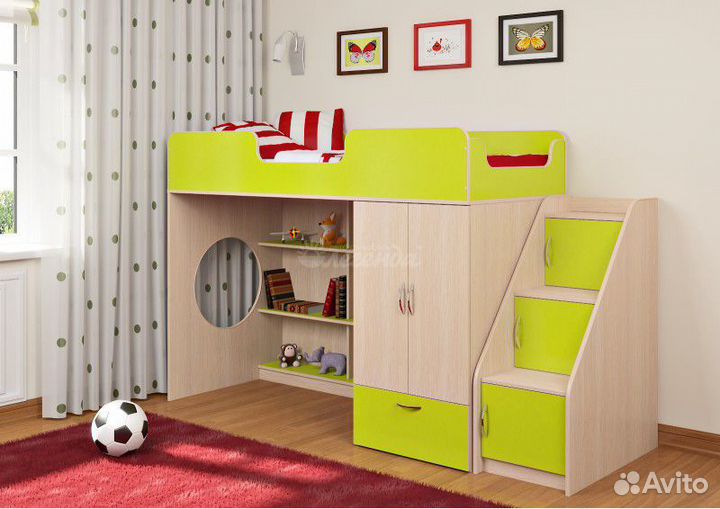 Детская кровать чердак