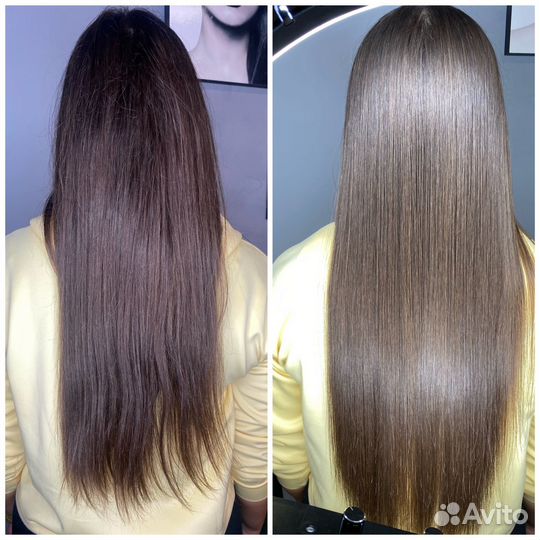 Модель на кератин/ботокс/нанопластика волос