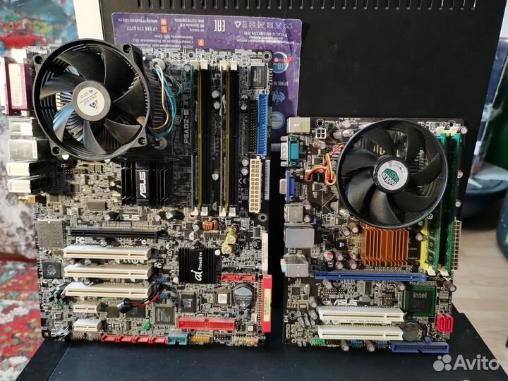 Материнские платы с процессорами