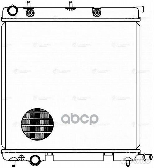 Радиатор охлаждения двигателя peugeot 207 06- L