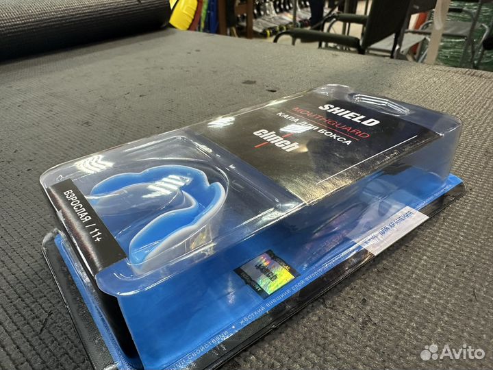 Капа Clinch Shield Double Layer бело-синяя