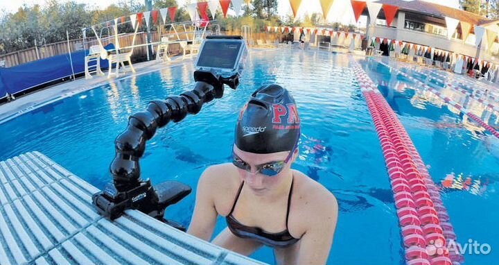 Зажим прищепка с гибким штативом для Gopro