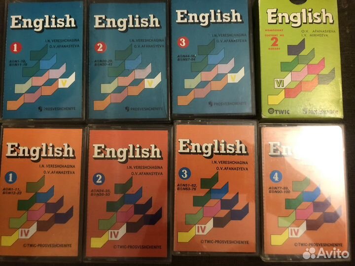 Аудио кассеты английский 4-7 кл