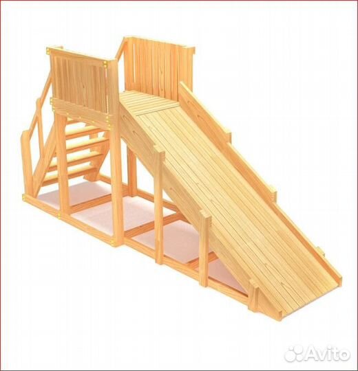 Зимняя горка, уличный зимний скат детям и взрослым