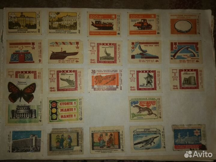 Коллекция этикеток от спичечных коробков СССР