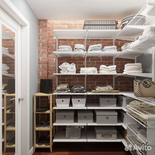 Гардеробная система Лофт (стеллаж металлический)