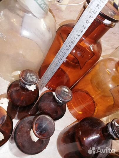Химическая посуда Бутылки темного стекла