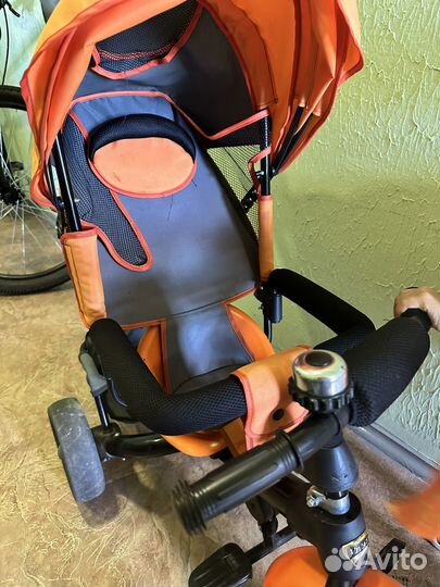 Велосипед коляска с ручкой