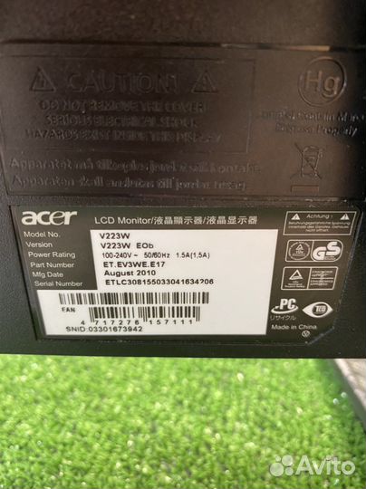 Монитор Acer v223w
