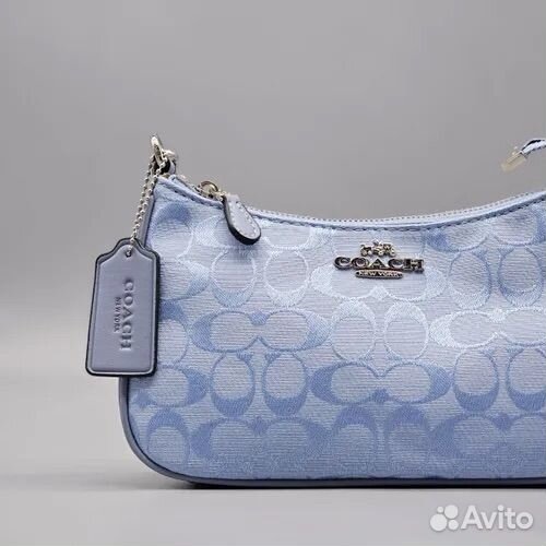 Сумка coach джинсовая новая (2 ремня)