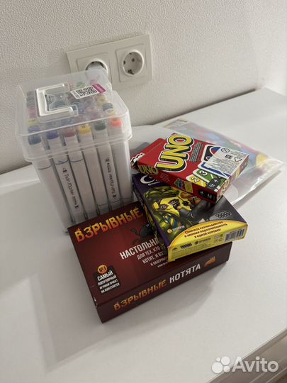 Набор игр для детей + фломастеры