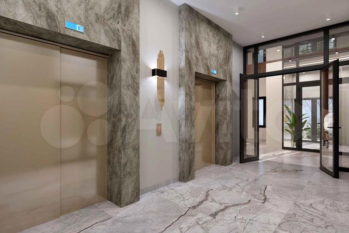 2-к. квартира, 68,4 м², 7/16 эт.