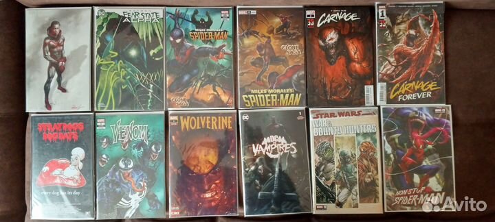 Комиксы, синглы, кейсы marvel dc