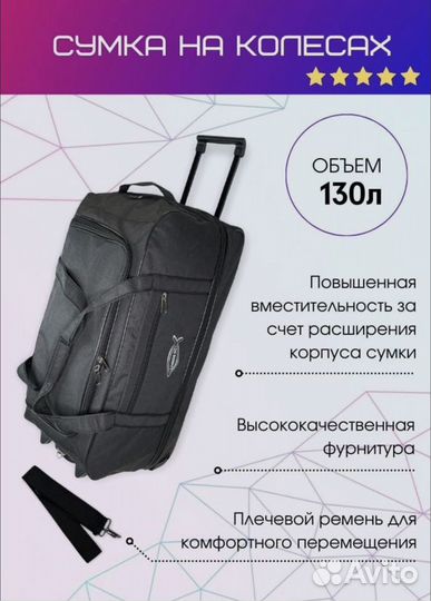 Чемодан сумка на колесах