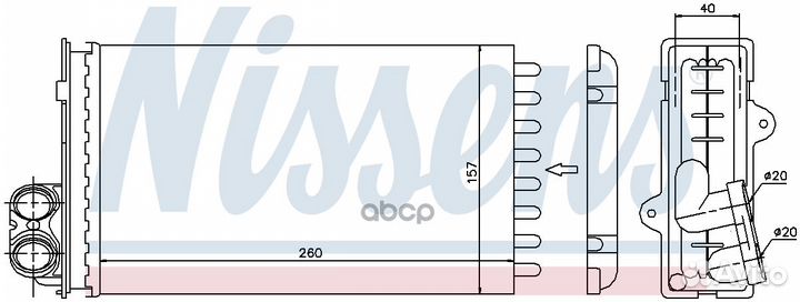 Радиатор отопителя renault: laguna I (B56 /556