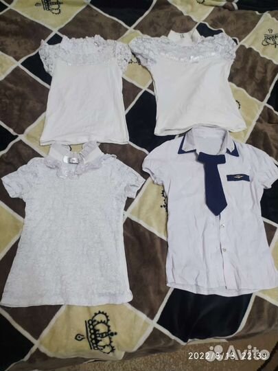 Блузка школьная 134-146