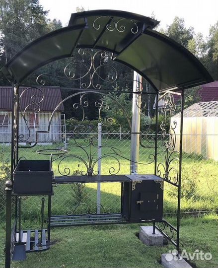 Мангал с крышей