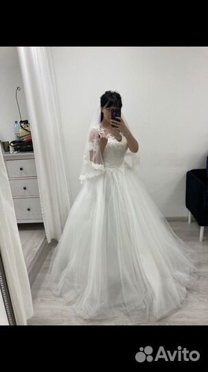 Свадебное платье 42 44 пышное