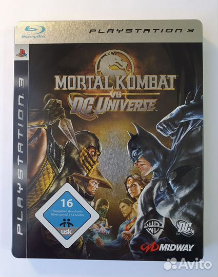 PS3. Mortal Kombat vs DC Universe Steelbook (+чек)