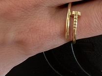 Золотое кольцо гвоздь Cartier
