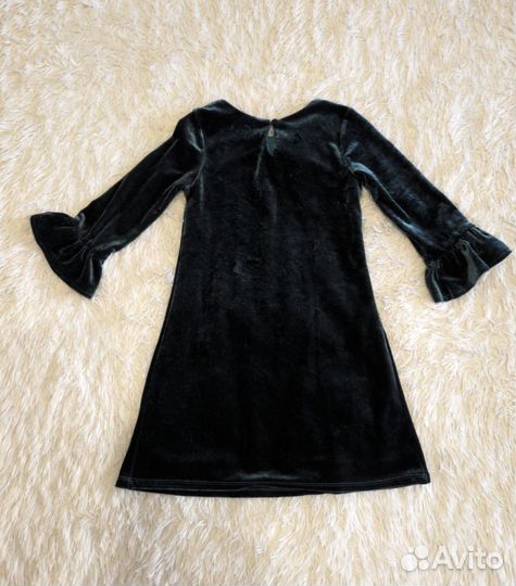 Нарядное бархатное платье (стрейч), р-р 110-116