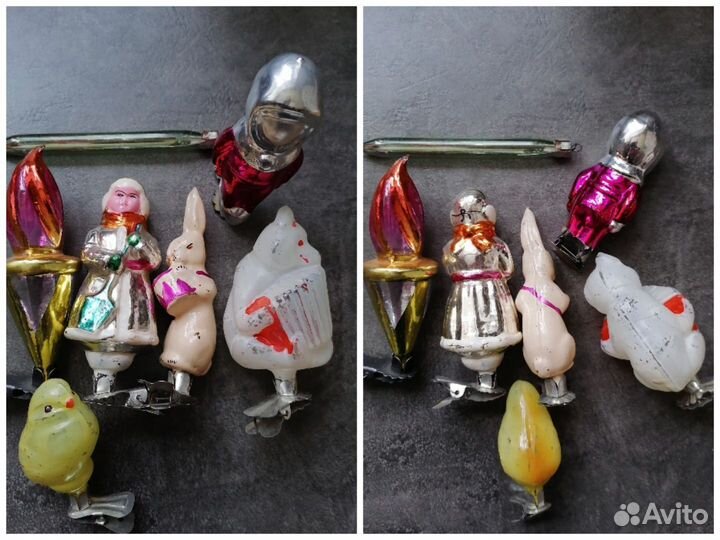 Ёлочные игрушки ГДР СССР