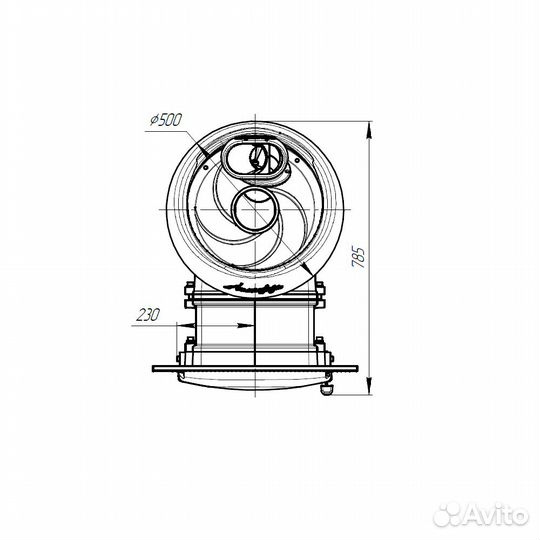 Печь Для Бани Атмосфера XL+ ламели «Змеевик» набор